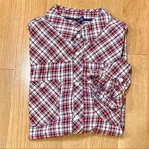 H&M Slim Plaid Button Down - Small